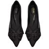 CLARKS WOMENS SENSA15 BELLA FLAT SHOE - BLACK
